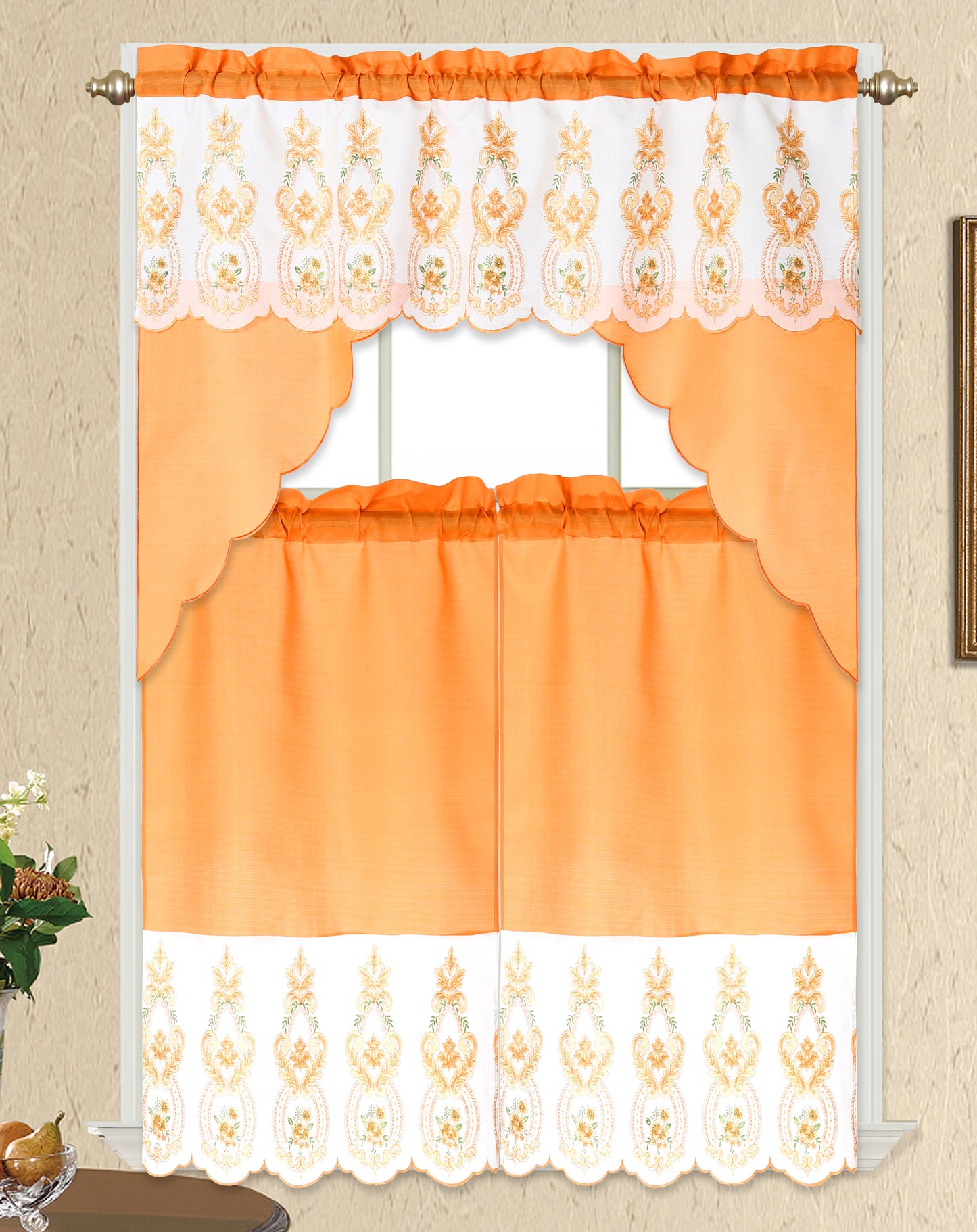 3 Piece - Kitchen Curtain - Morgan