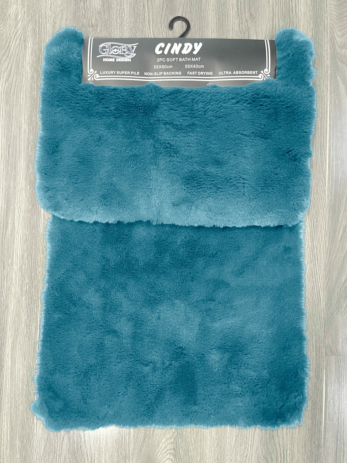 2 Piece Fur Feel Bathmat Set - Glory Home Design
