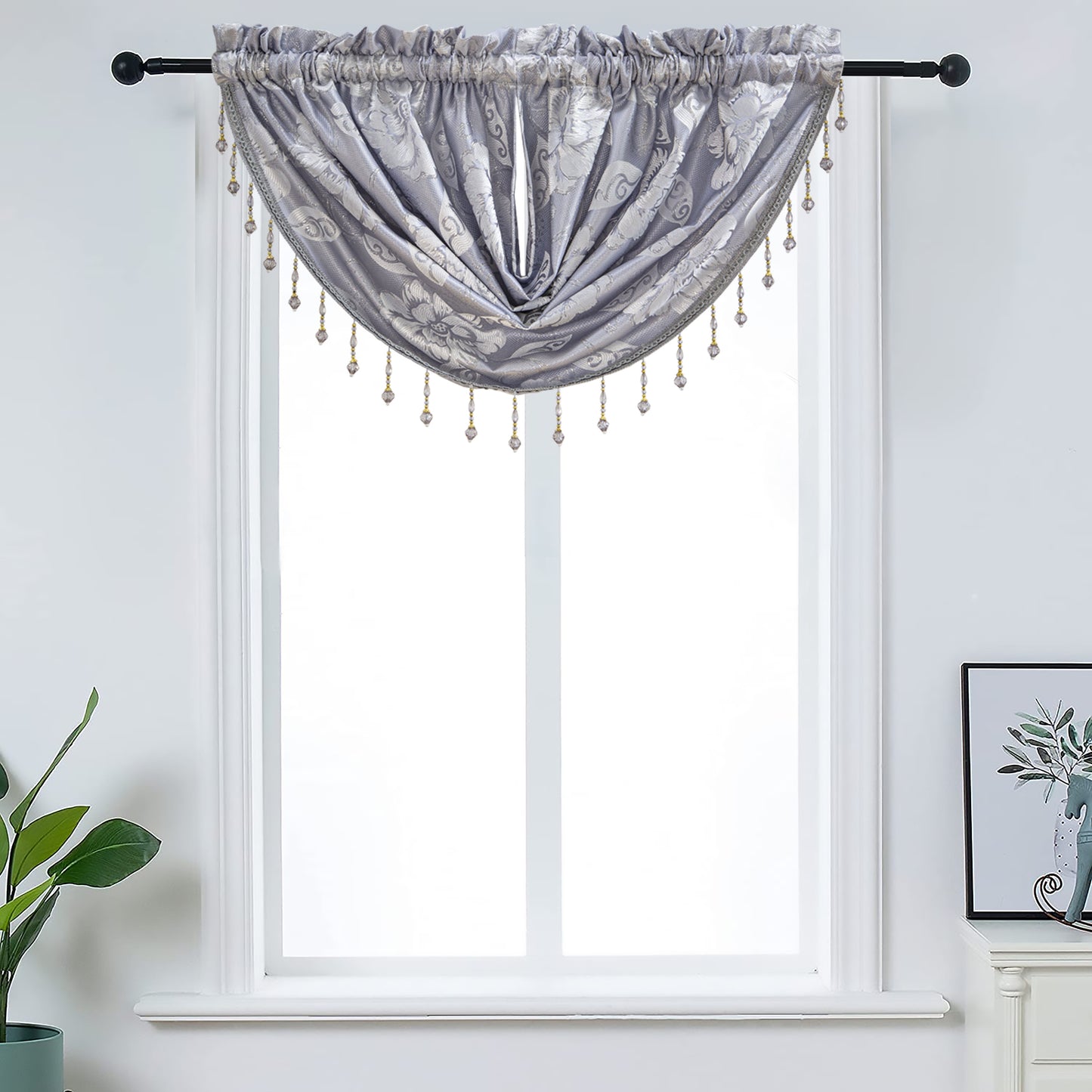 Cassie - Embroidered Macrame Jacquard Panel - Valance sold separately - Glory Home Design