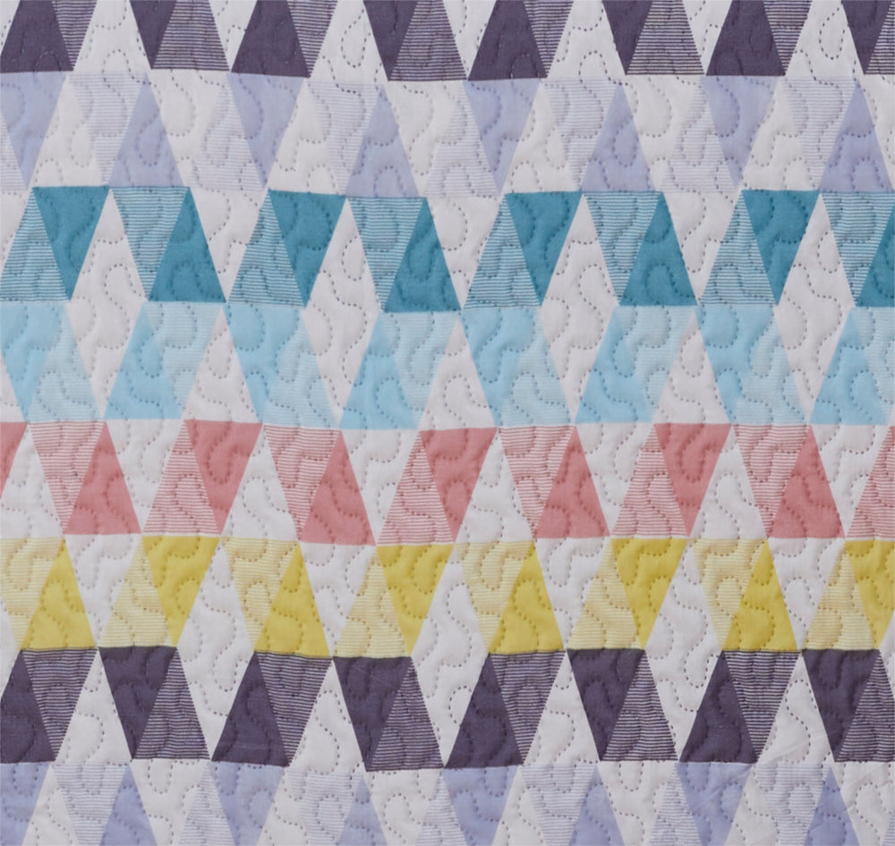Rachel - 3 Piece Quilt Set - Multicolor - Glory Home Design