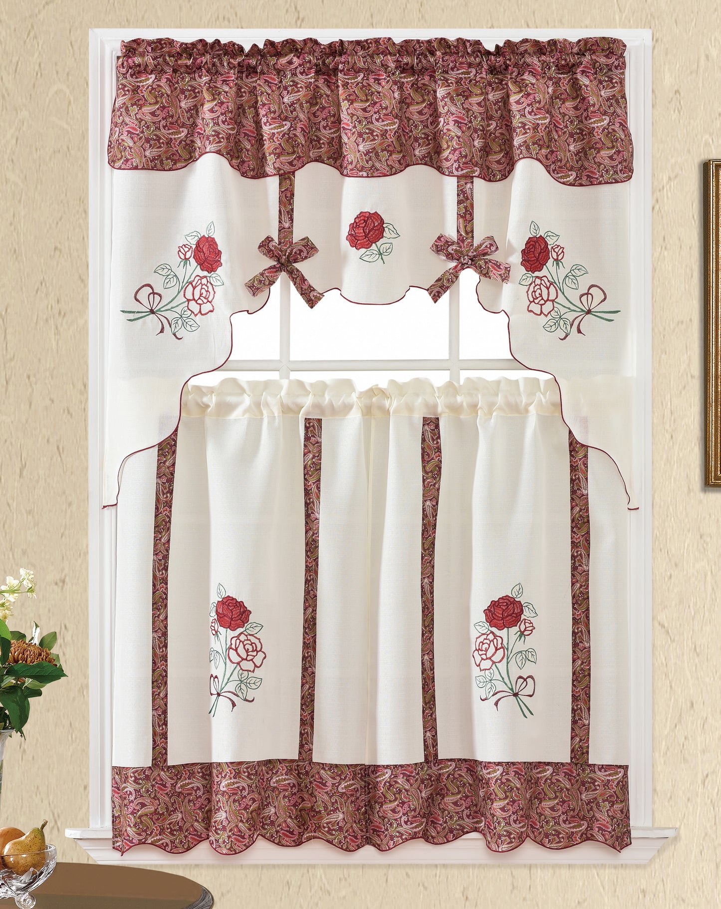 3 Piece - Kitchen Curtain - Sydney - Glory Home Design