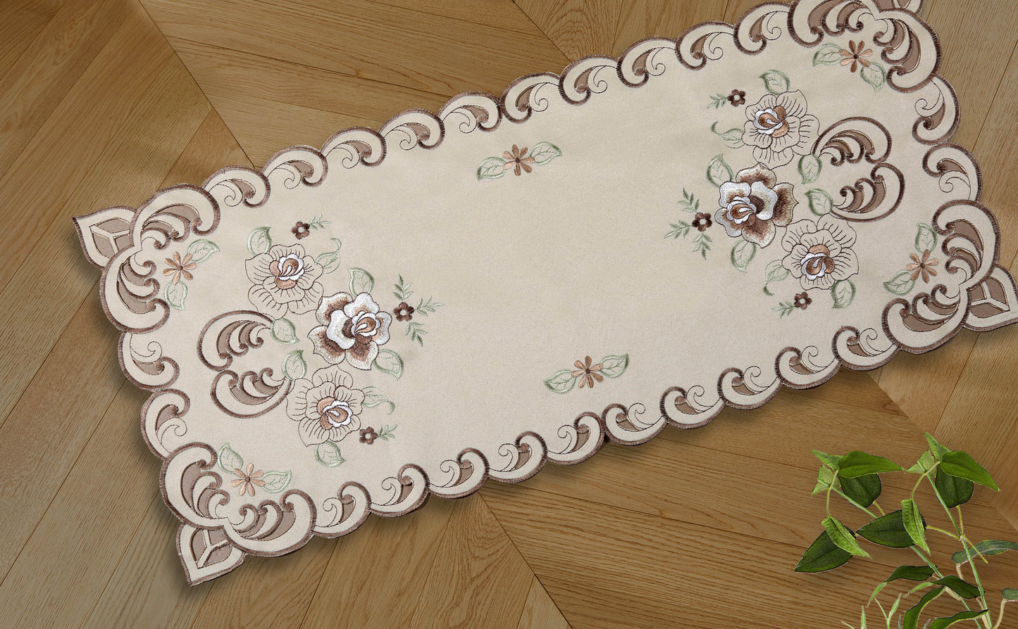 Crystal - Embroidered Table Runner - Glory Home Design
