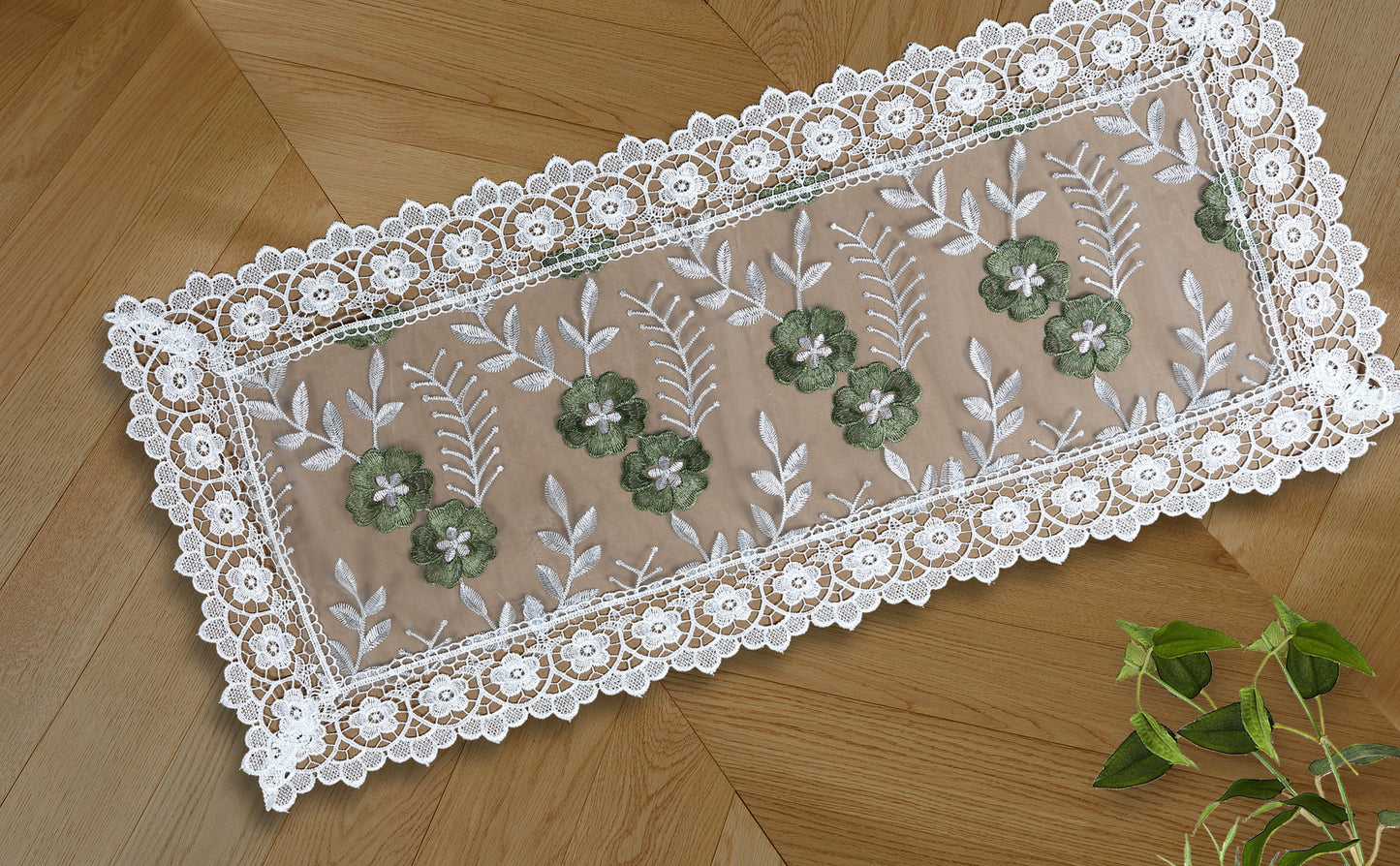 Cassandra - Embroidered Table Runner - Glory Home Design