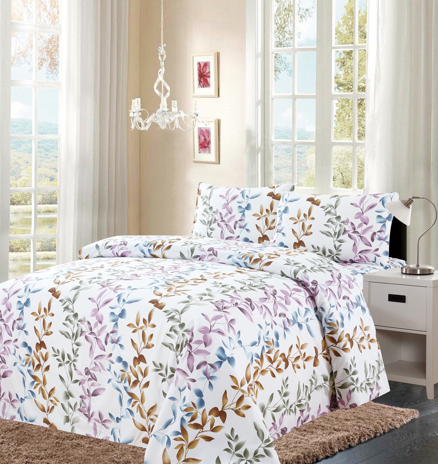 4 Piece Printed Sheet Set - Variation 800-2 Lineup - Glory Home Design