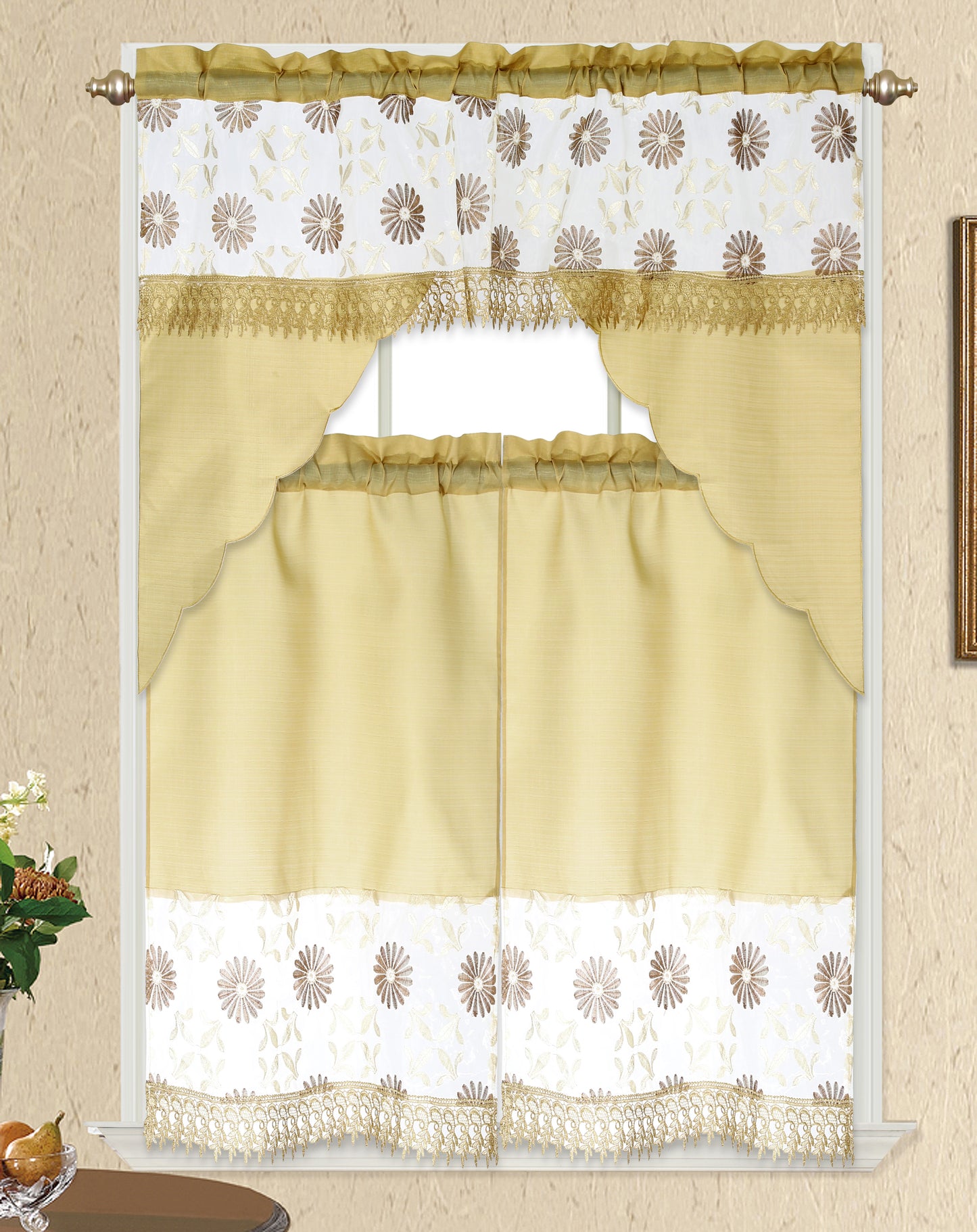 3 Piece - Kitchen Curtain - ETY