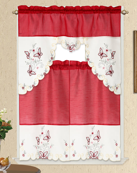 3 Piece - Kitchen Curtain - Marisol