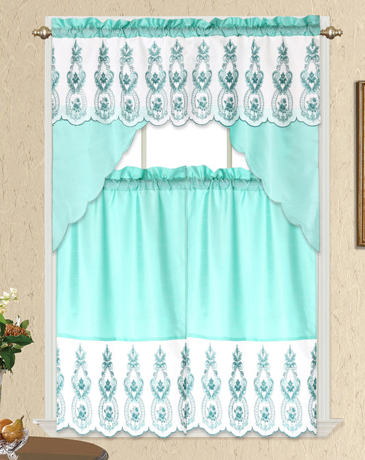 3 Piece - Kitchen Curtain - Morgan