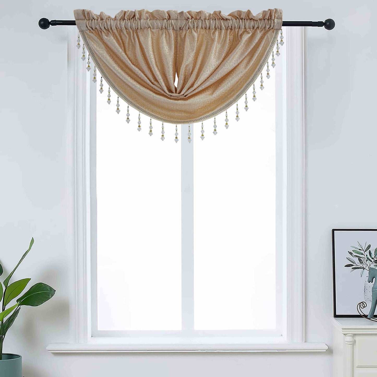 Denise - Embroidered Macrame Jacquard Panel - Valance sold separately - Glory Home Design