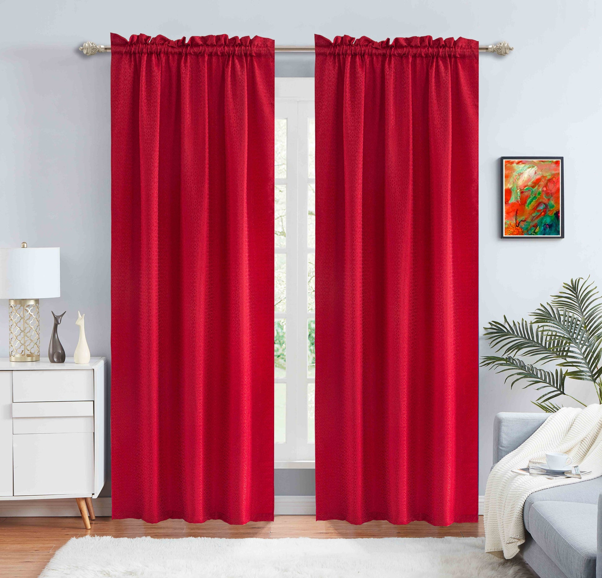 Denise - Embroidered Macrame Jacquard Panel - Valance sold separately - Glory Home Design