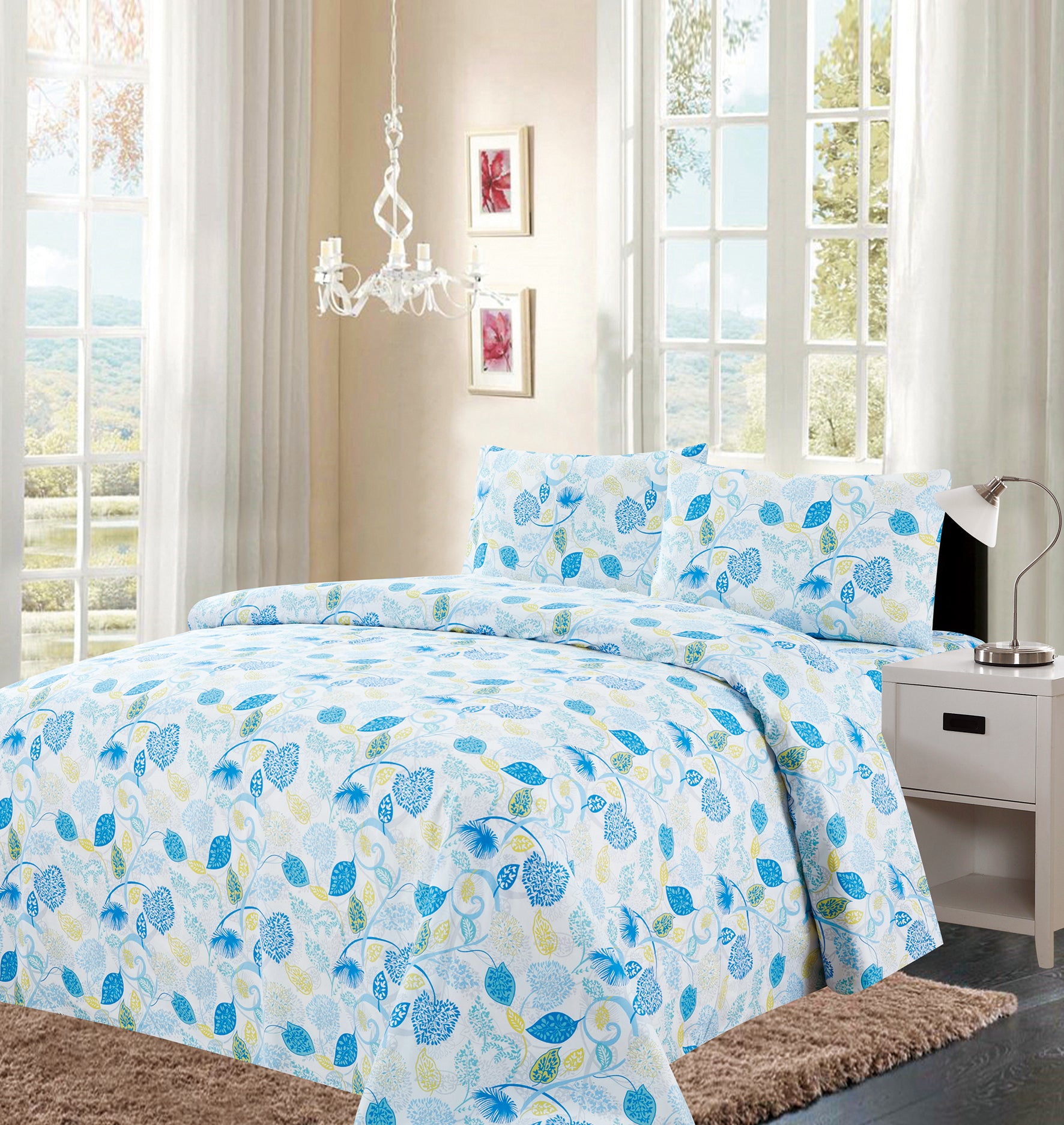 4 Piece Printed Sheet Set - Variation 800-2 Lineup - Glory Home Design