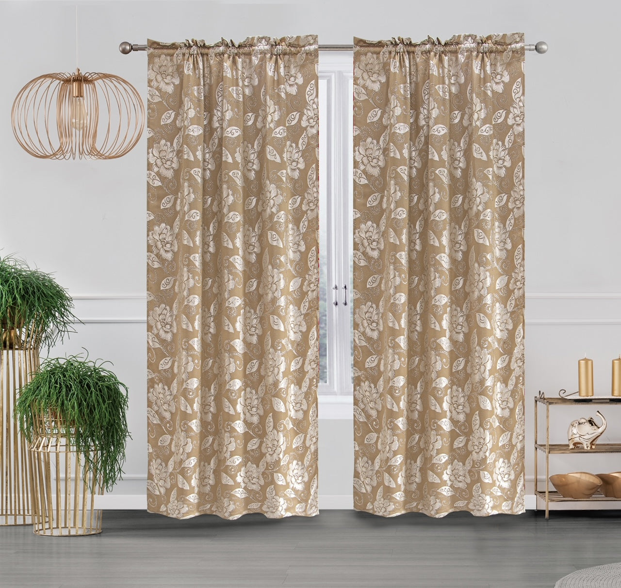 Cassie - Embroidered Macrame Jacquard Panel - Valance sold separately - Glory Home Design