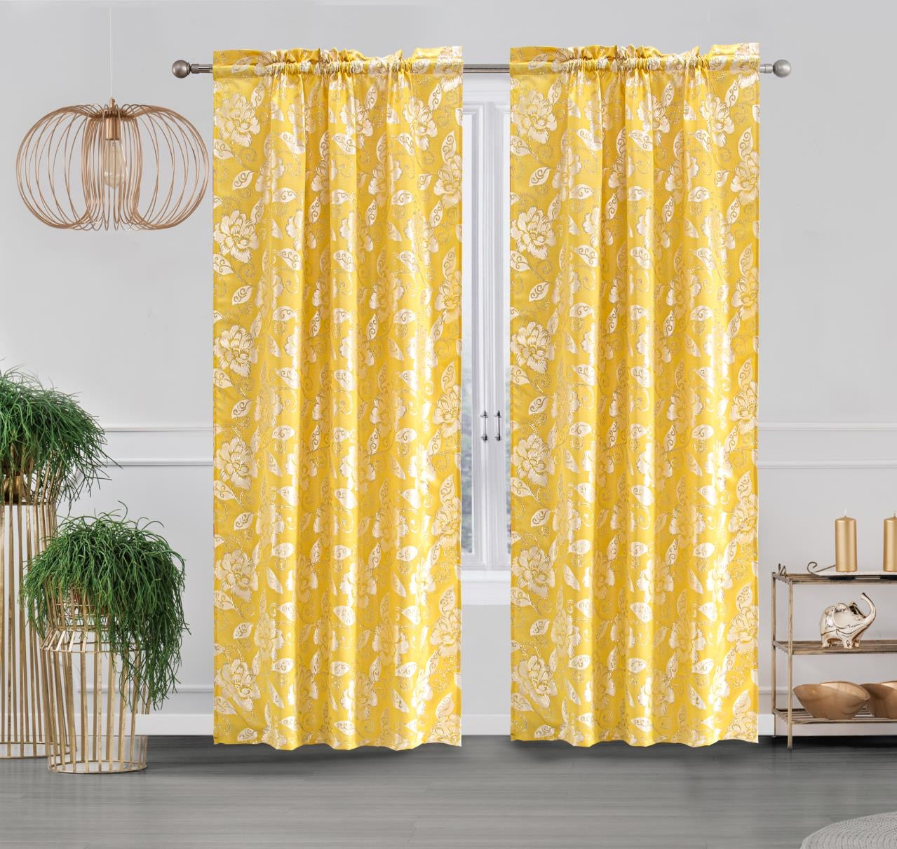 Cassie - Embroidered Macrame Jacquard Panel - Valance sold separately - Glory Home Design
