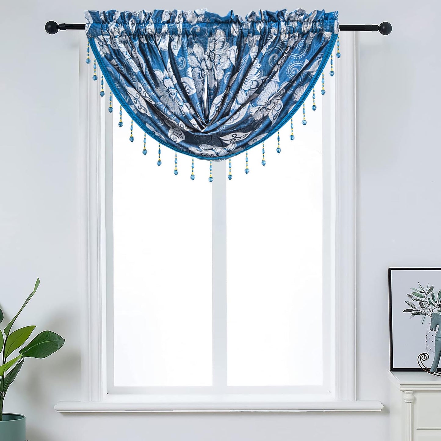 Cassie - Embroidered Macrame Jacquard Panel - Valance sold separately - Glory Home Design