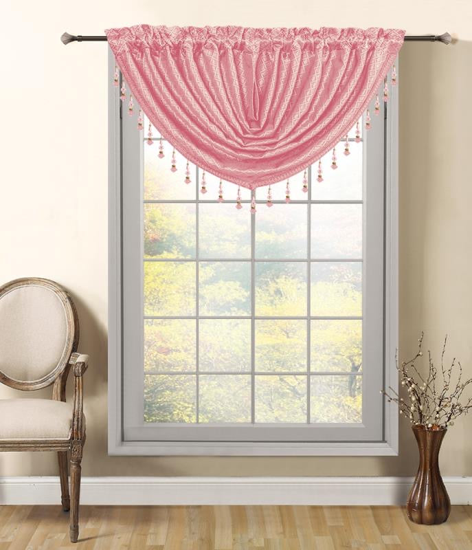 Ruby Complete Set 2 Panels & 3 Valances - - Glory Home Design