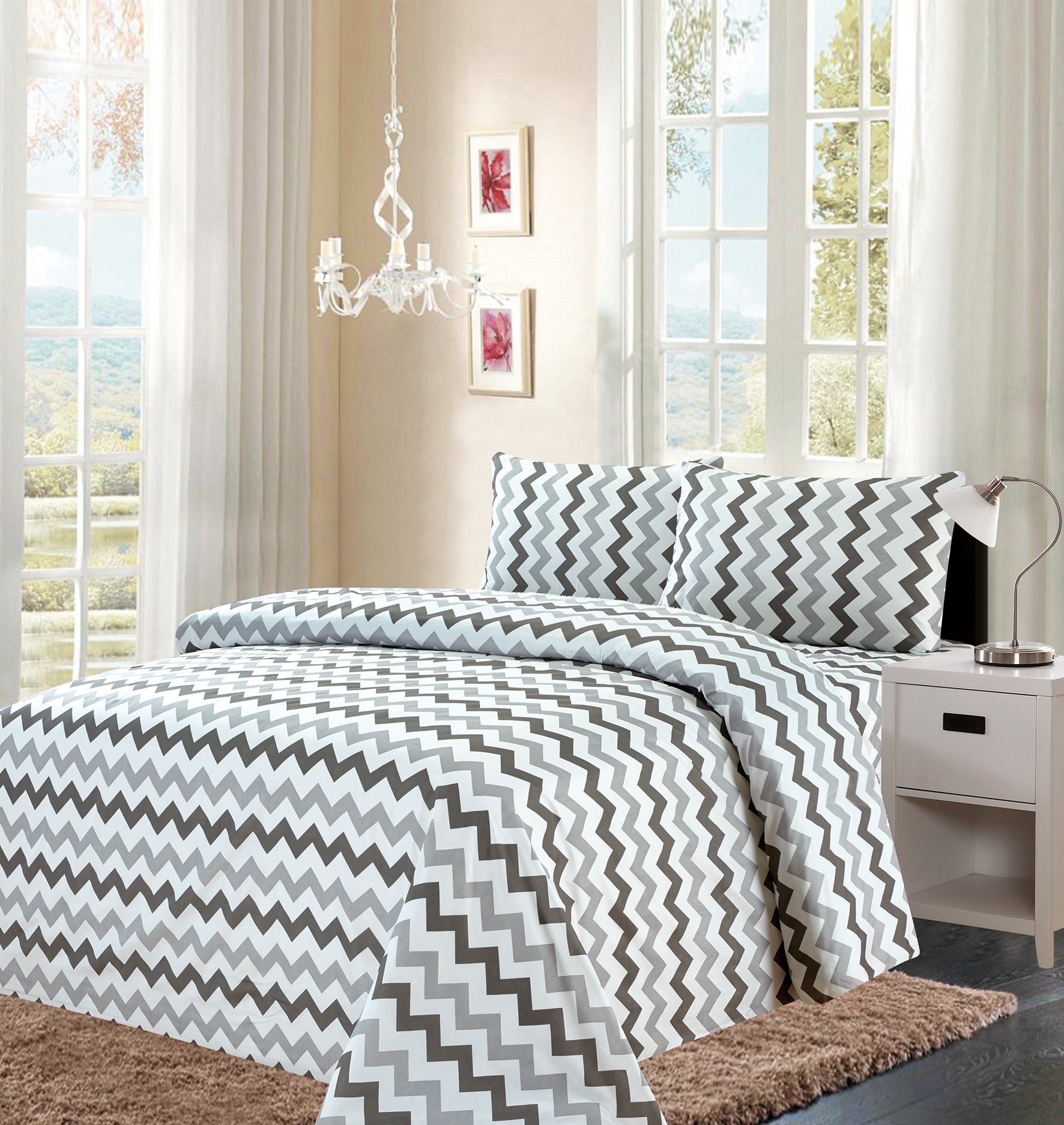 4 Piece Printed Sheet Set - Variation 800-2 Lineup - Glory Home Design