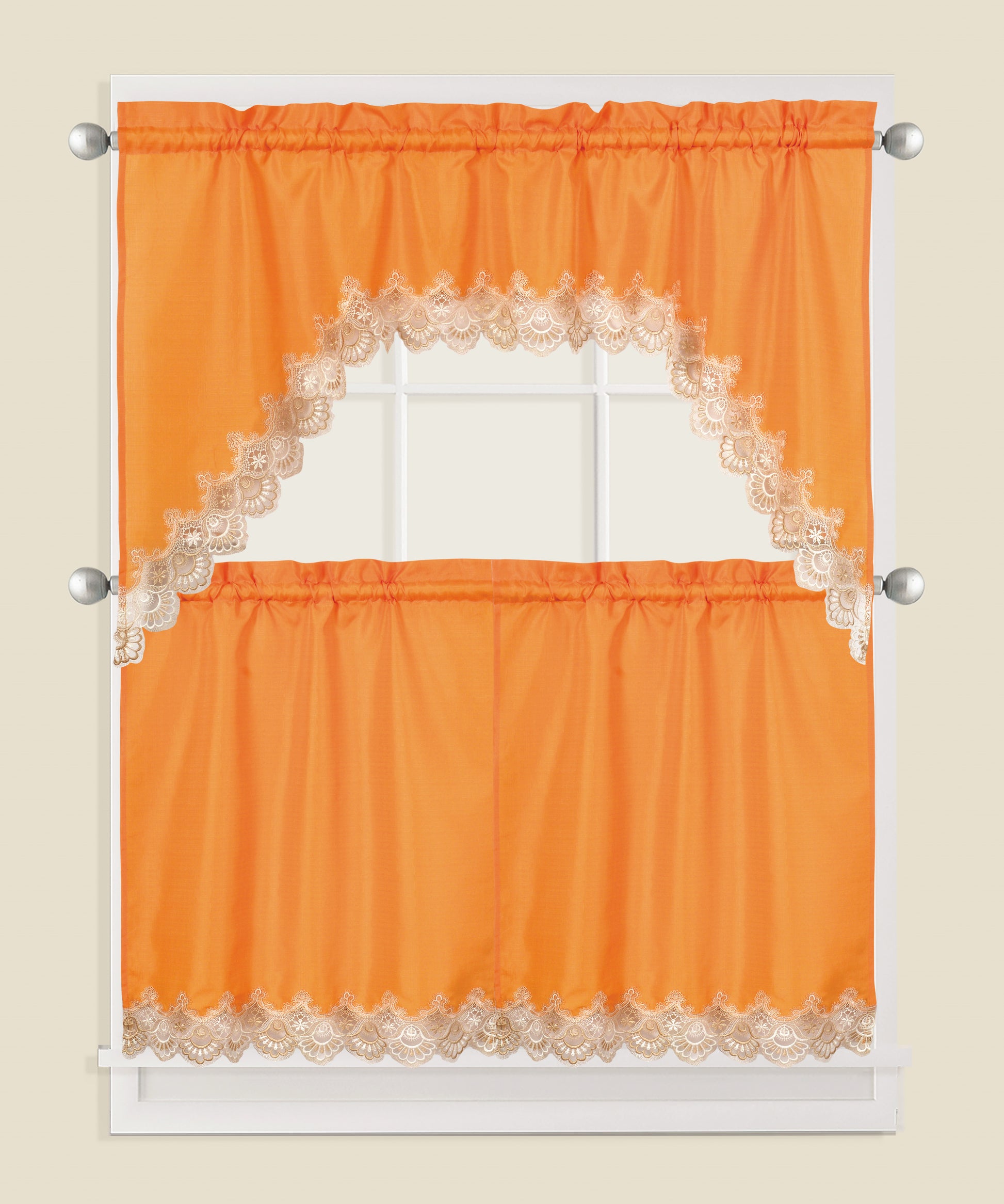 3 Piece - Kitchen Curtain - Clara - Glory Home Design