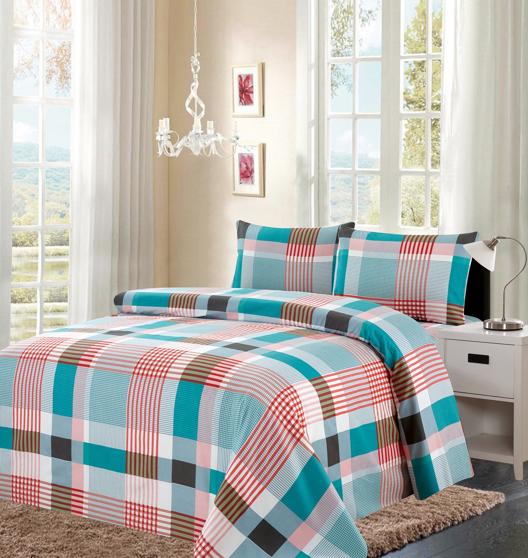 4 Piece Printed Sheet Set - Variation 800-2 Lineup - Glory Home Design