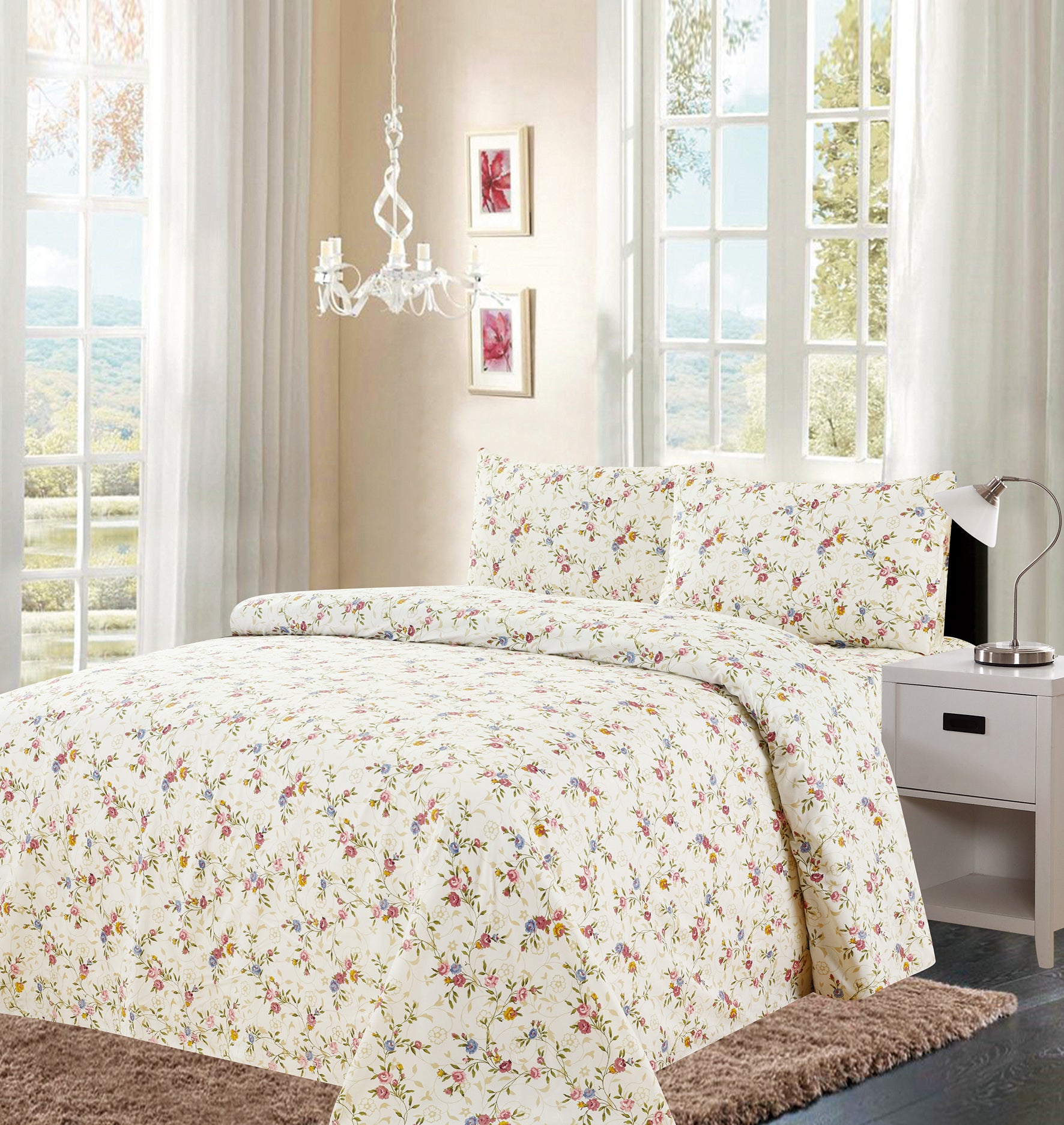 4 Piece Printed Sheet Set - Variation 800-2 Lineup - Glory Home Design