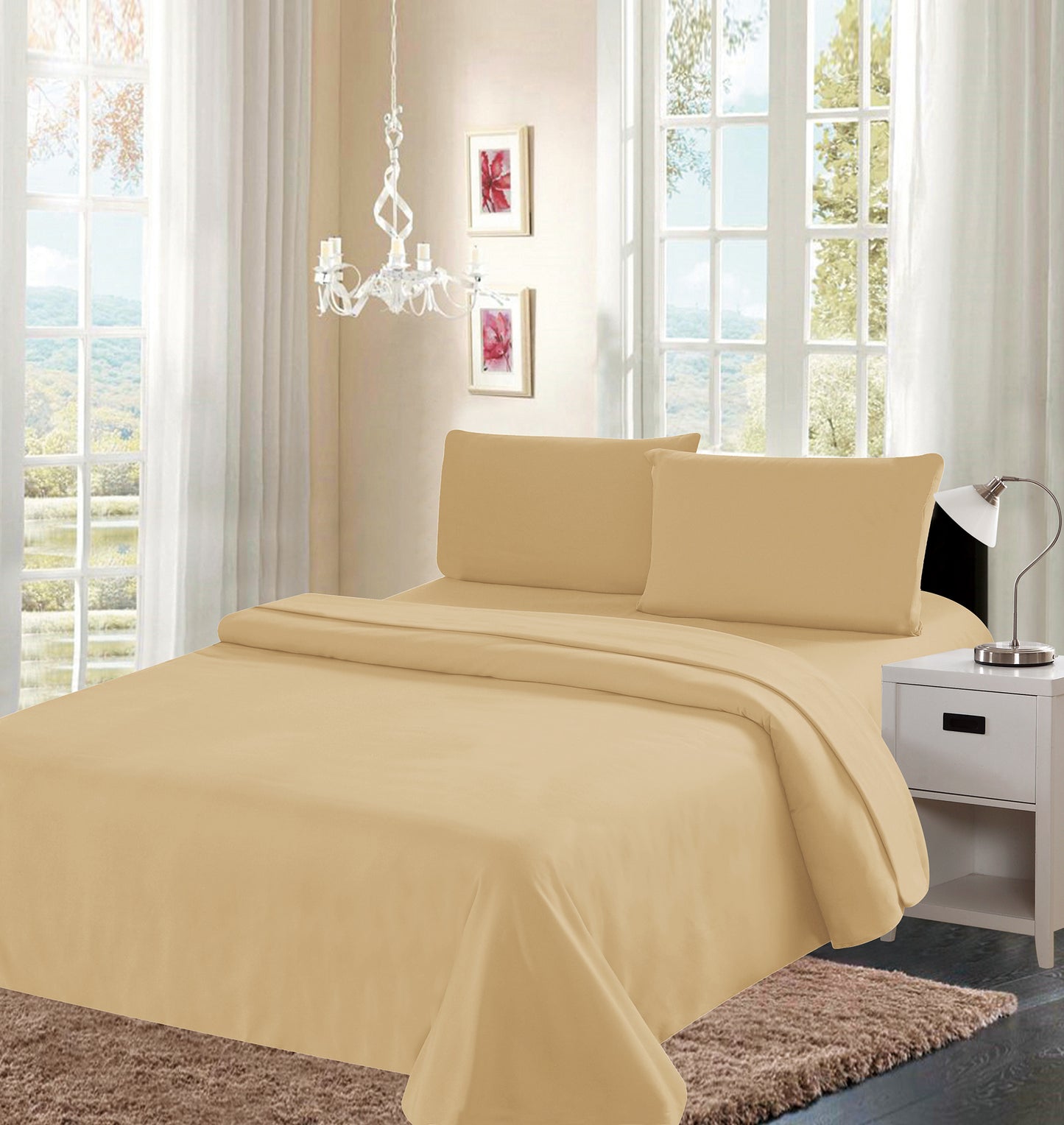 4 Piece Sheet Set - Single Colors 800 Lineup - Glory Home Design