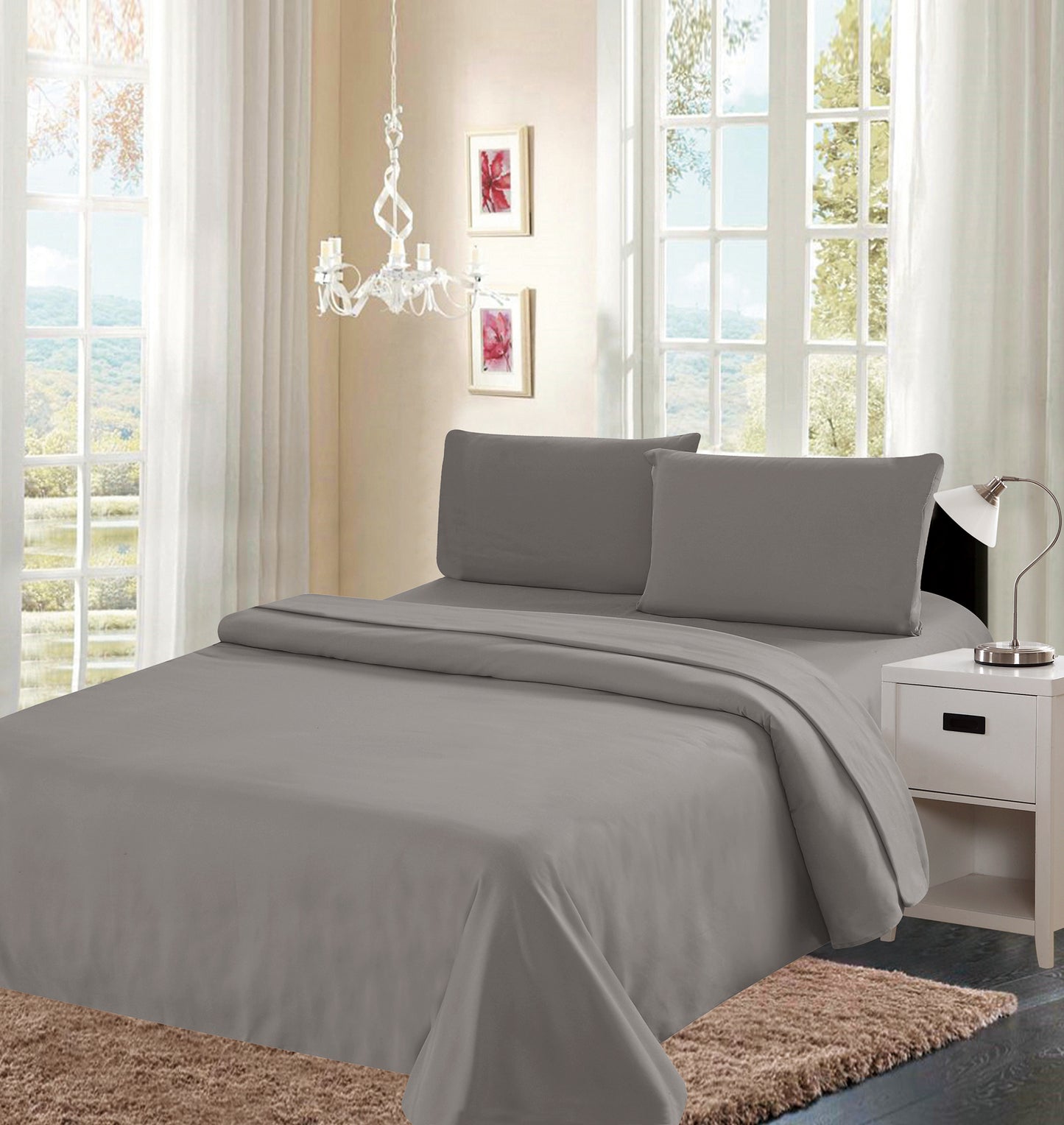 4 Piece Sheet Set - Single Colors 800 Lineup - Glory Home Design