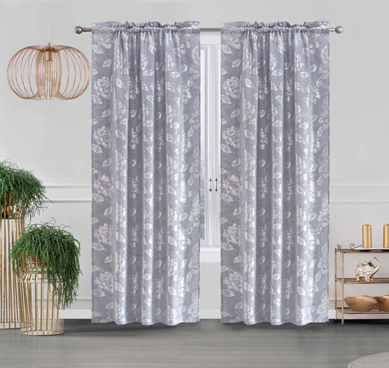 Cassie - Embroidered Macrame Jacquard Panel - Valance sold separately - Glory Home Design