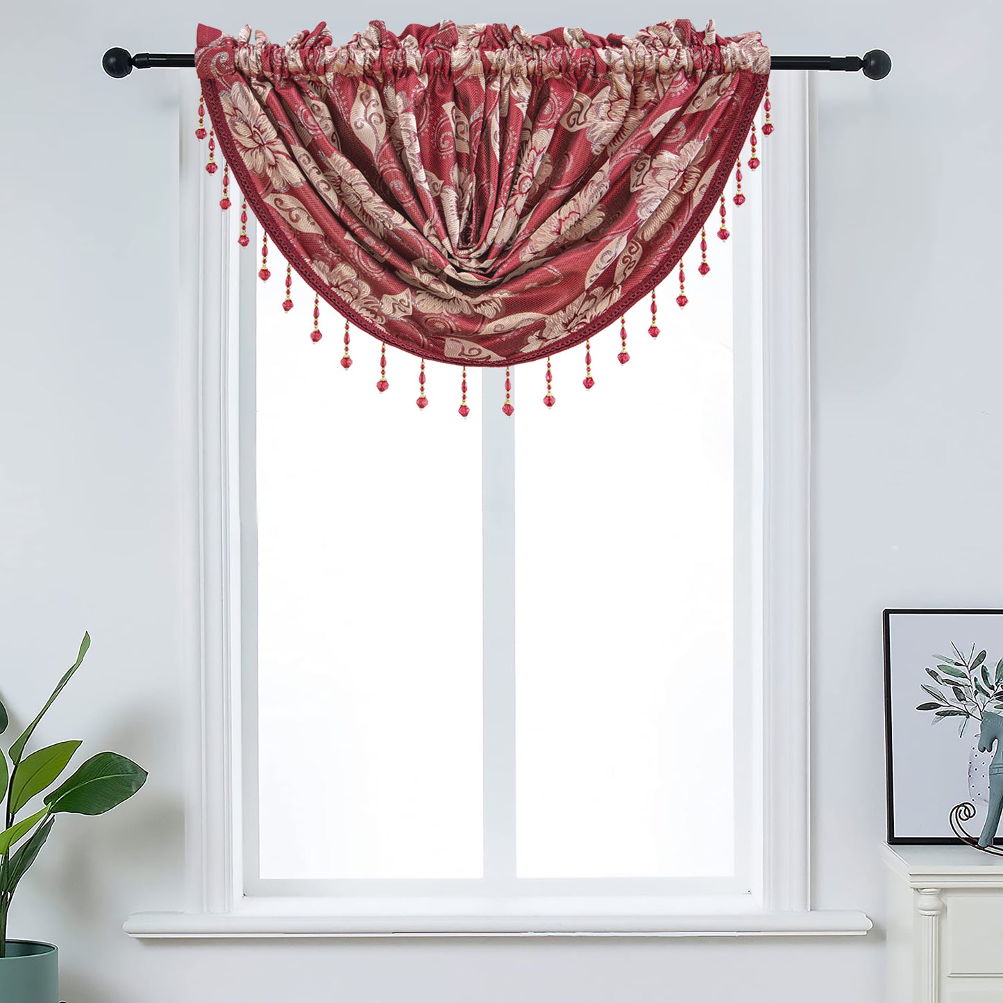 Cassie - Embroidered Macrame Jacquard Panel - Valance sold separately - Glory Home Design