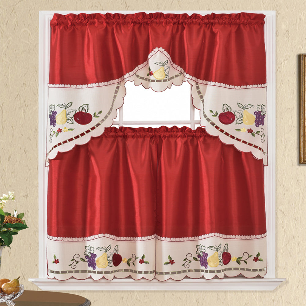 3 Piece - Kitchen Curtain - Jessie - Glory Home Design