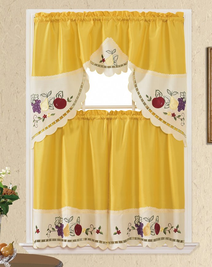 3 Piece - Kitchen Curtain - Jessie - Glory Home Design