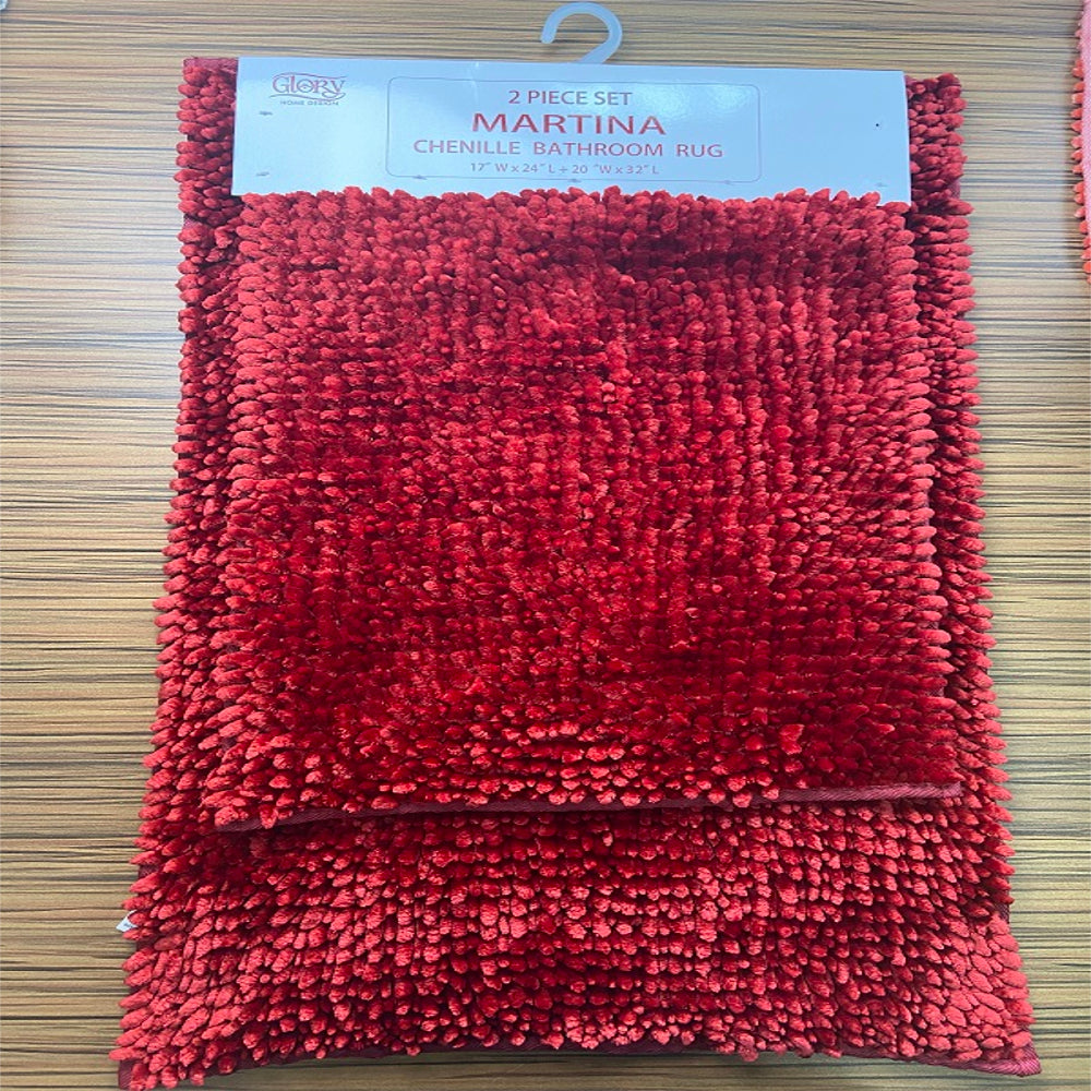 Martina- Chenille Bathroom Set - Glory Home Design