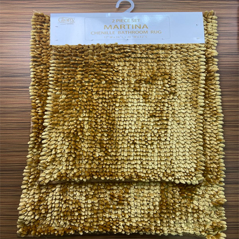 Martina- Chenille Bathroom Set - Glory Home Design