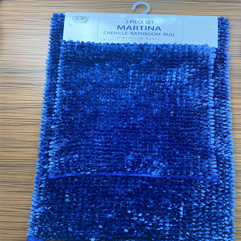 Martina- Chenille Bathroom Set - Glory Home Design