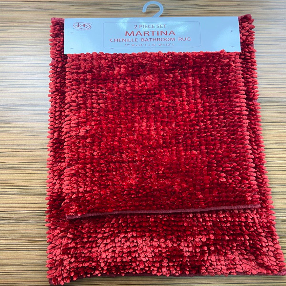 Martina- Chenille Bathroom Set - Glory Home Design