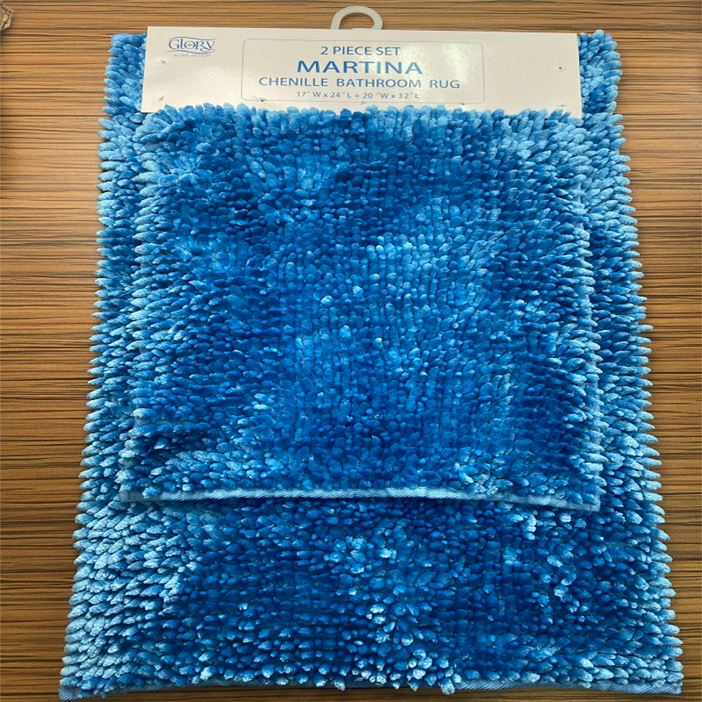 Martina- Chenille Bathroom Set - Glory Home Design