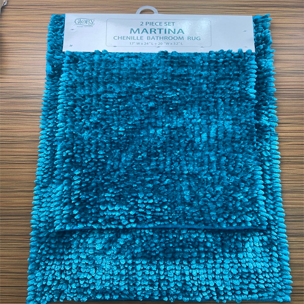 Martina- Chenille Bathroom Set - Glory Home Design