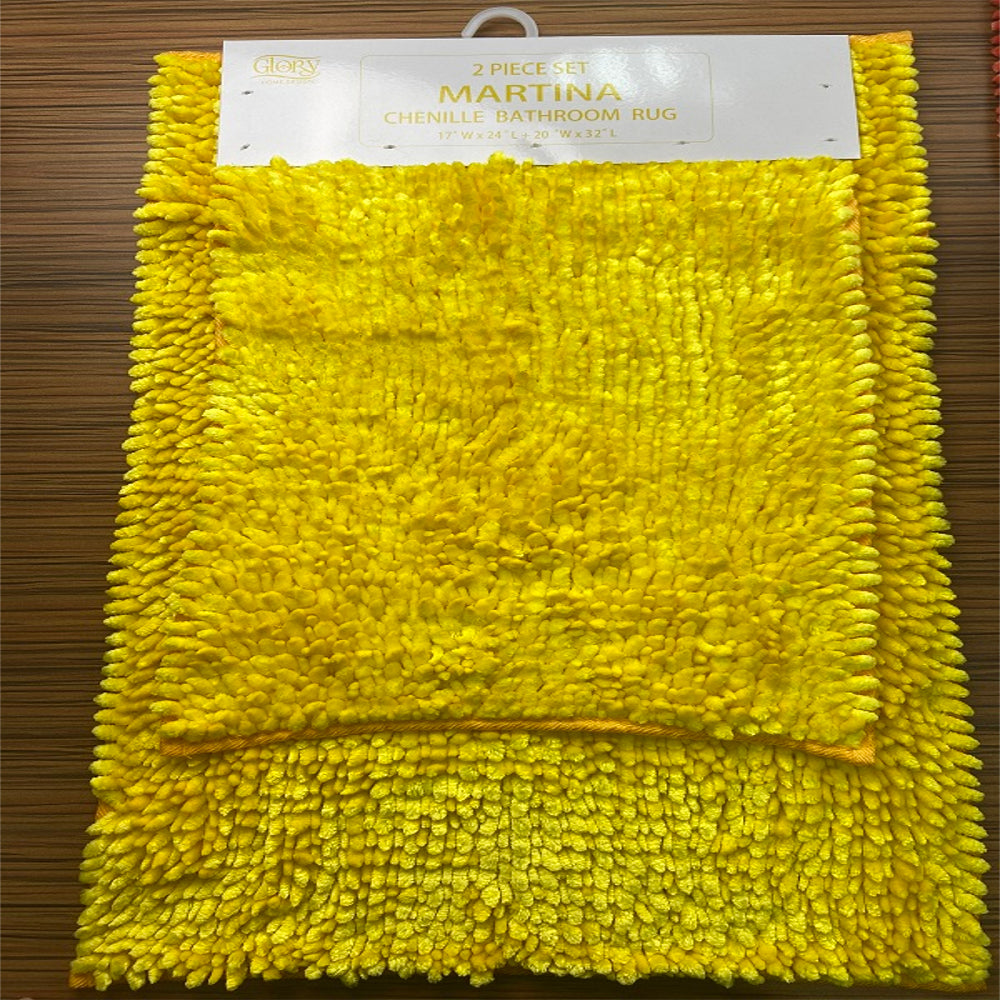 Martina- Chenille Bathroom Set - Glory Home Design