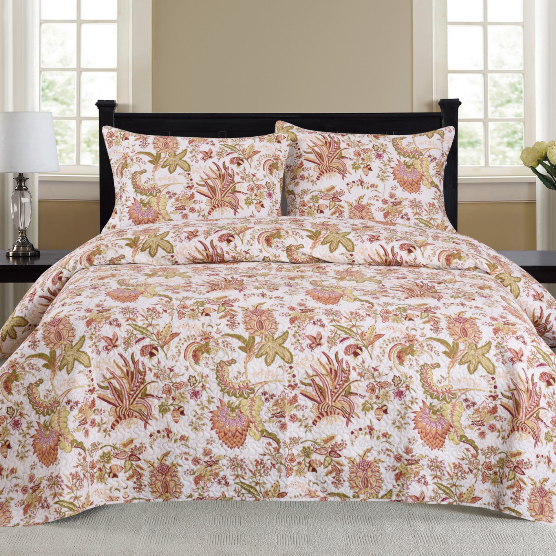 Nikki - 3 Piece Quilt Set - Multi - Glory Home Design