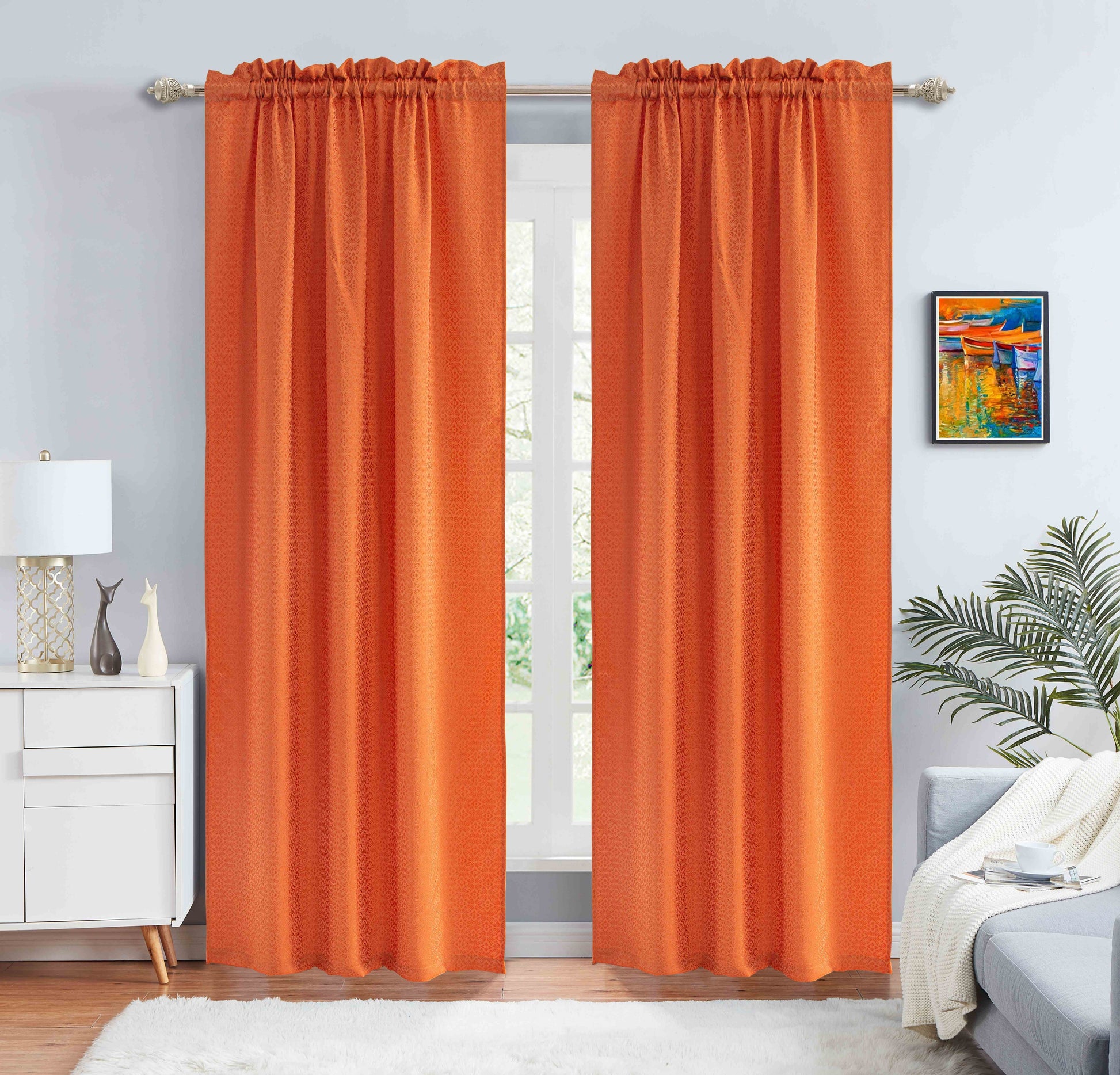 Denise - Embroidered Macrame Jacquard Panel - Valance sold separately - Glory Home Design