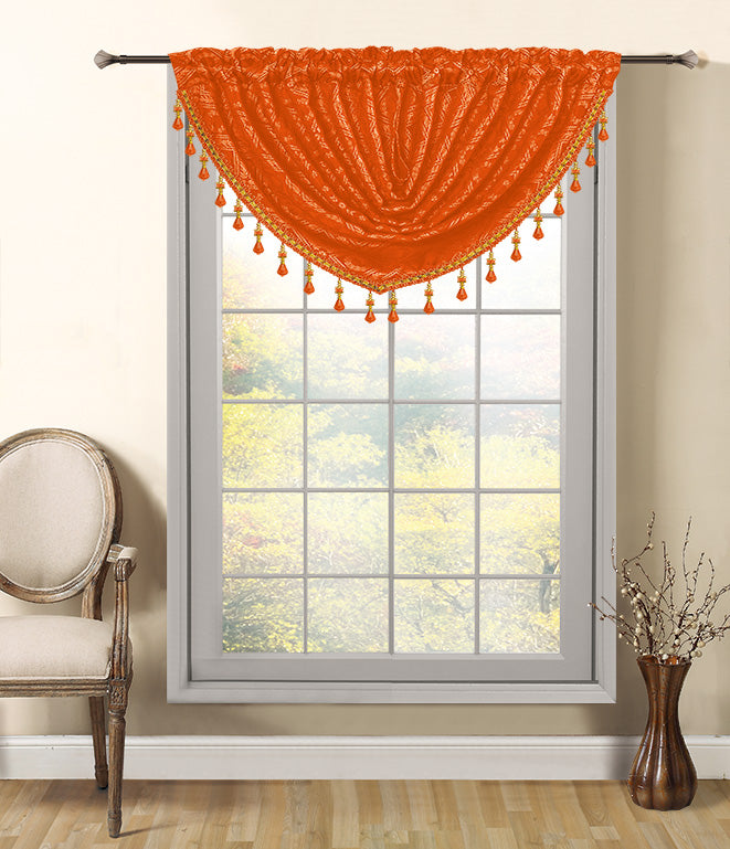 Mia Complete Set 2 Panels & 3 Valances - - Glory Home Design