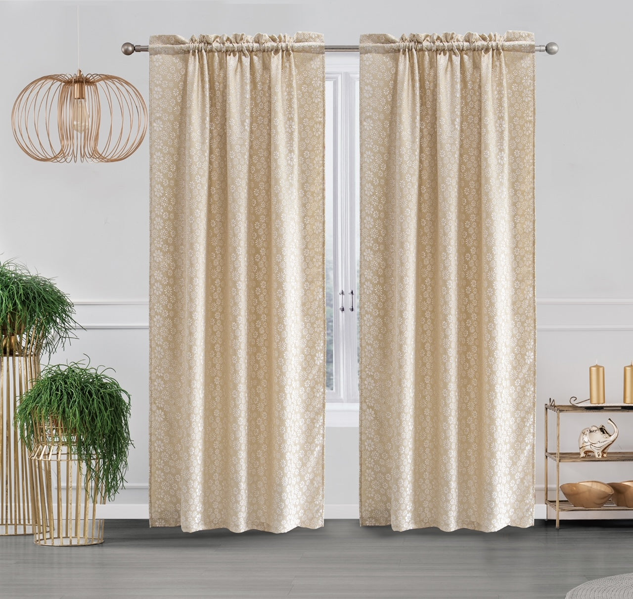 Ramona - Embroidered Macrame Jacquard Panel - Valance sold separately - Glory Home Design