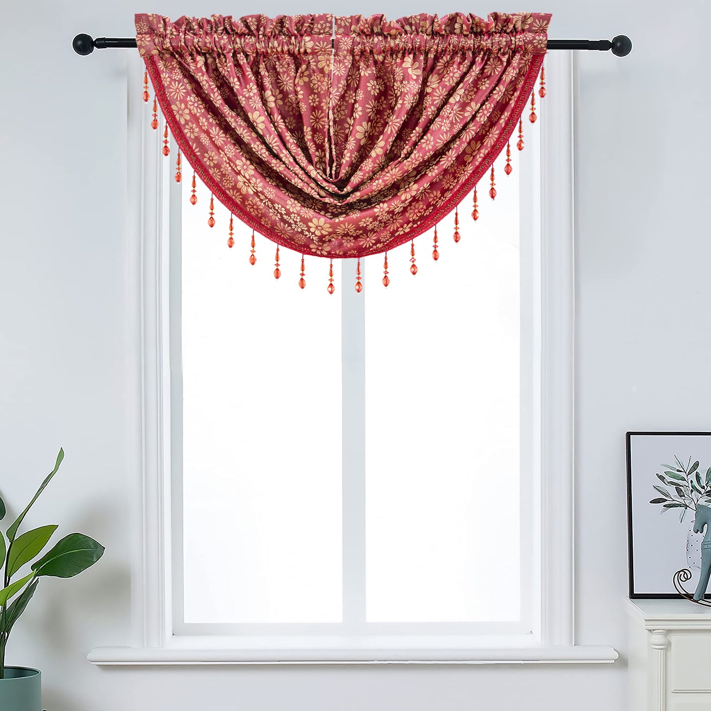 Ramona - Embroidered Macrame Jacquard Panel - Valance sold separately - Glory Home Design