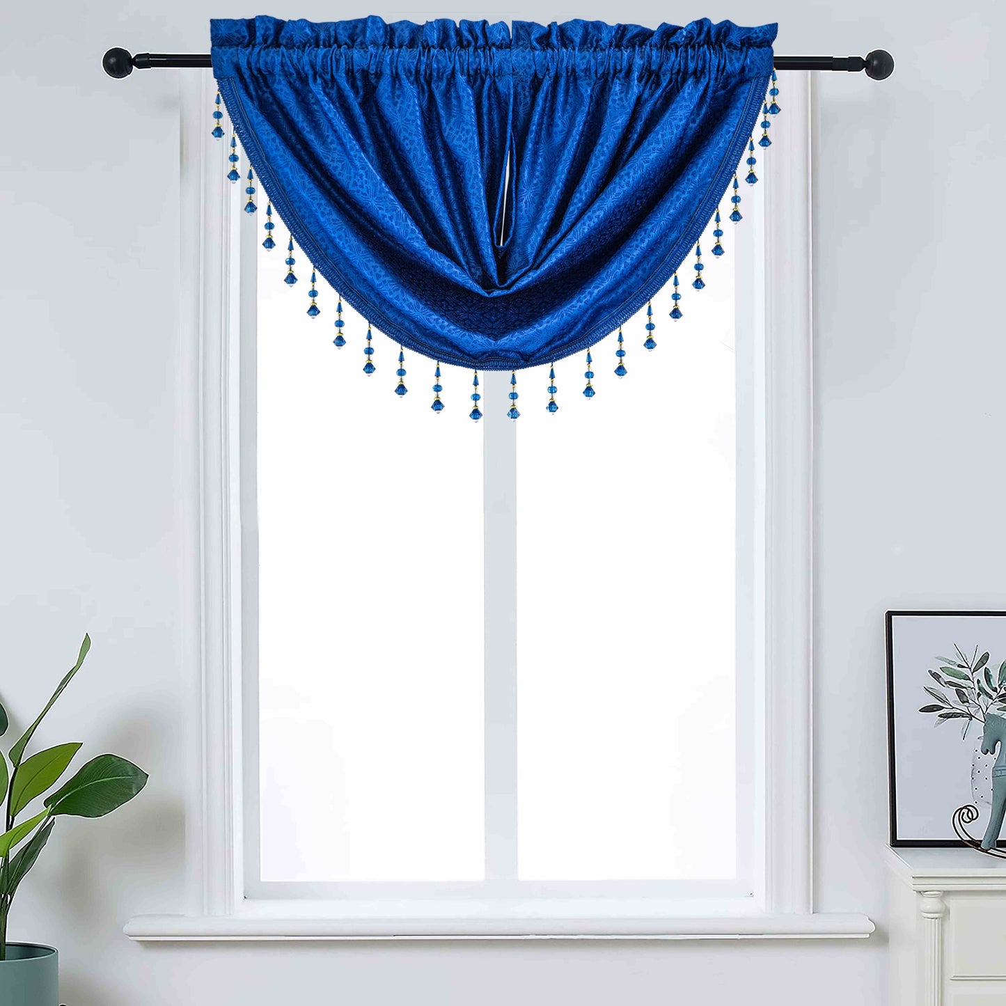 Denise - Embroidered Macrame Jacquard Panel - Valance sold separately - Glory Home Design