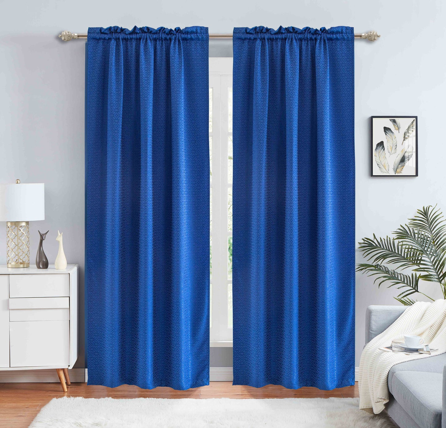 Denise - Embroidered Macrame Jacquard Panel - Valance sold separately - Glory Home Design