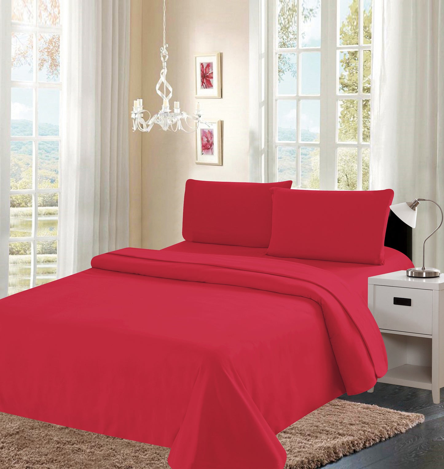 4 Piece Sheet Set - Single Colors 800 Lineup - Glory Home Design