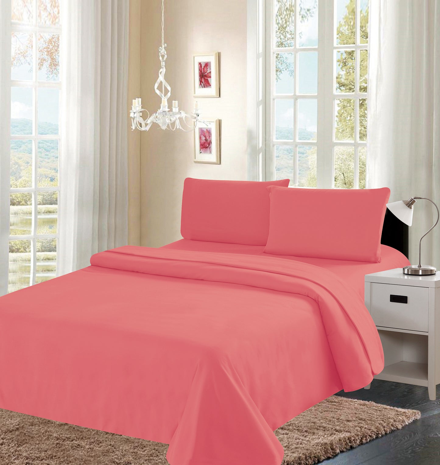 4 Piece Sheet Set - Single Colors 800 Lineup - Glory Home Design