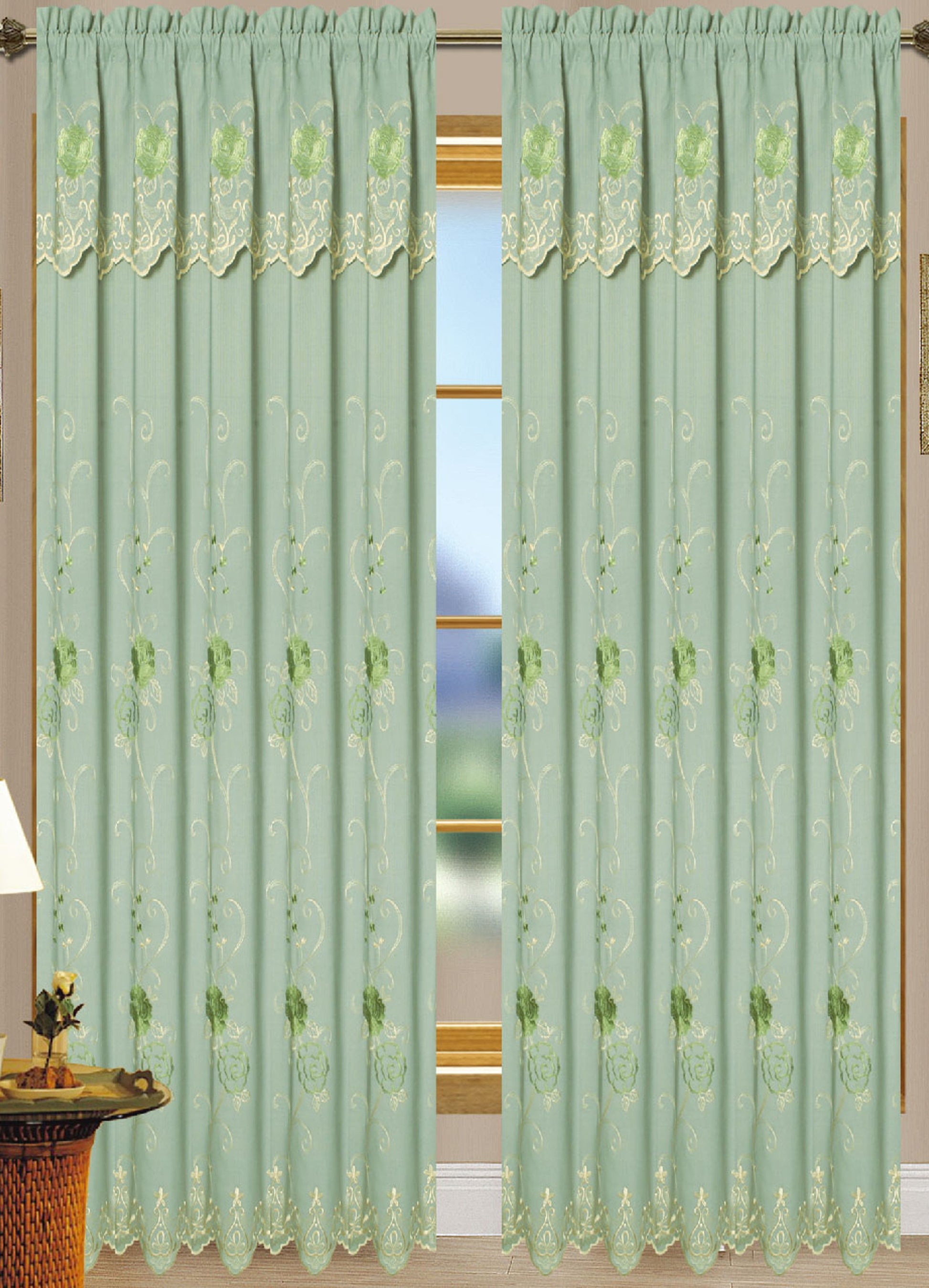 Darden - Embroidered Jacquard Panel Curtain - Glory Home Design