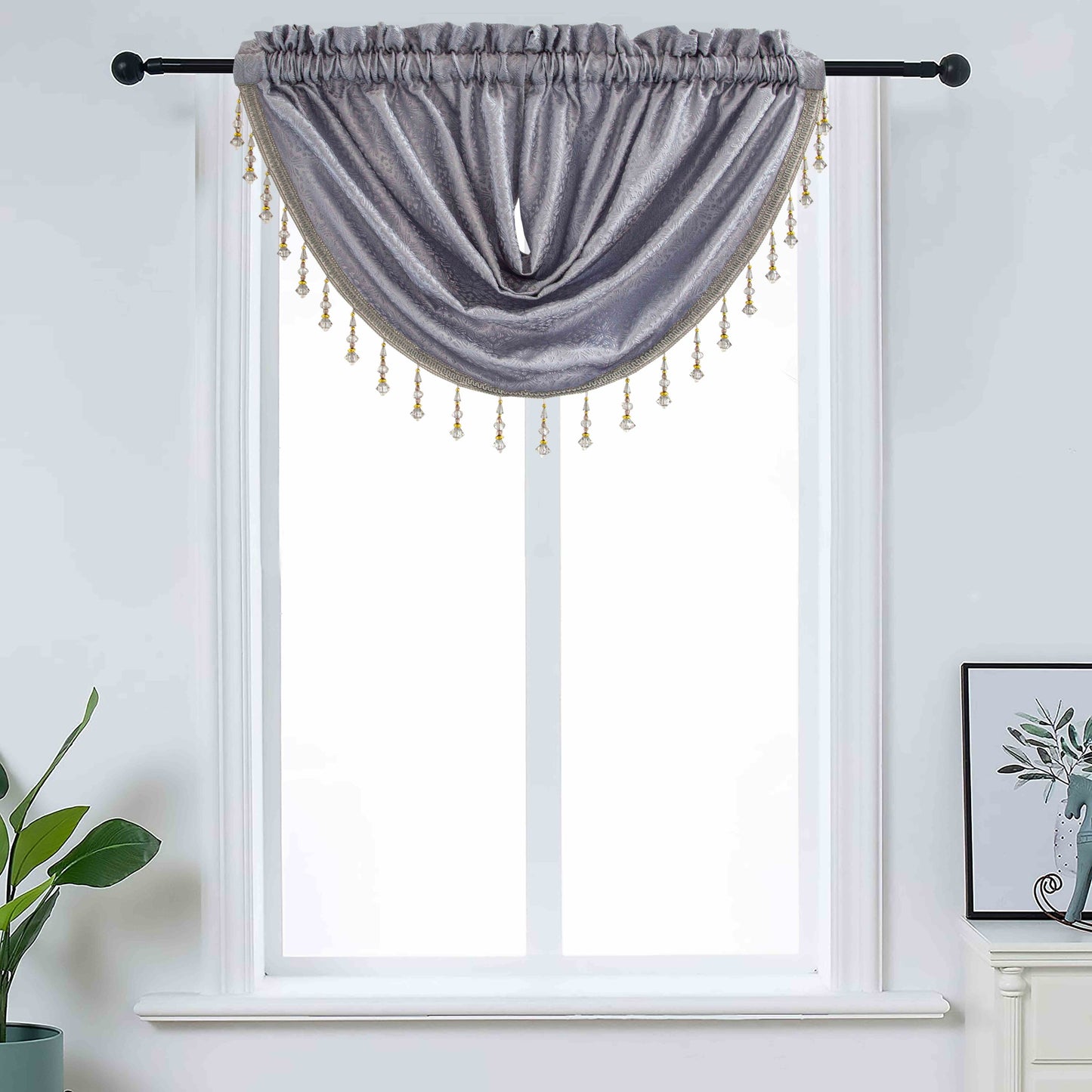 Denise - Embroidered Macrame Jacquard Panel - Valance sold separately - Glory Home Design