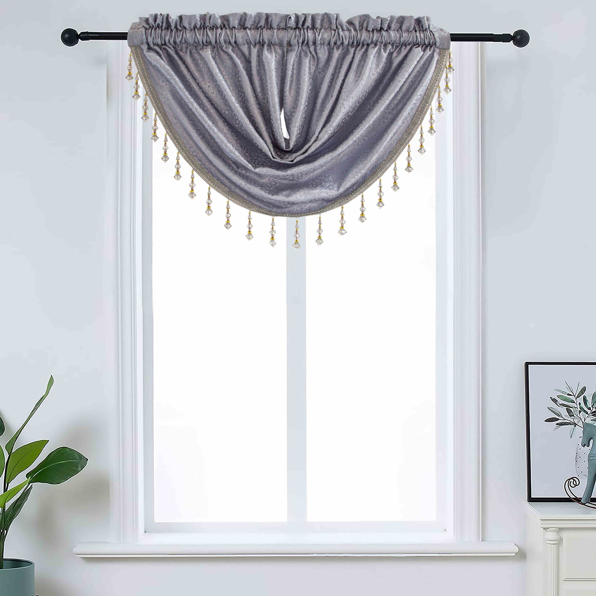 Denise - Embroidered Macrame Jacquard Panel - Valance sold separately - Glory Home Design