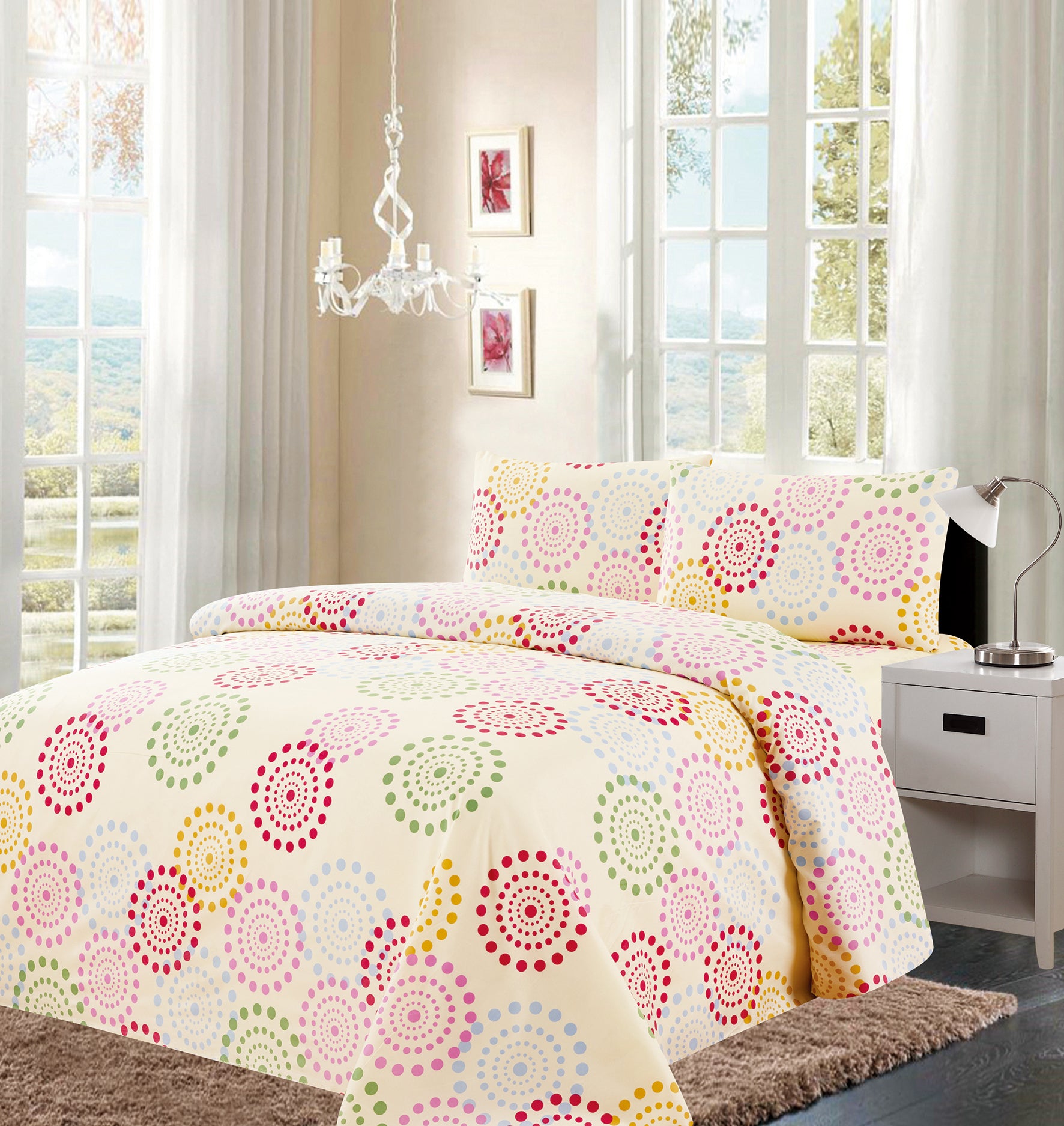 4 Piece Printed Sheet Set - Variation 800-2 Lineup - Glory Home Design