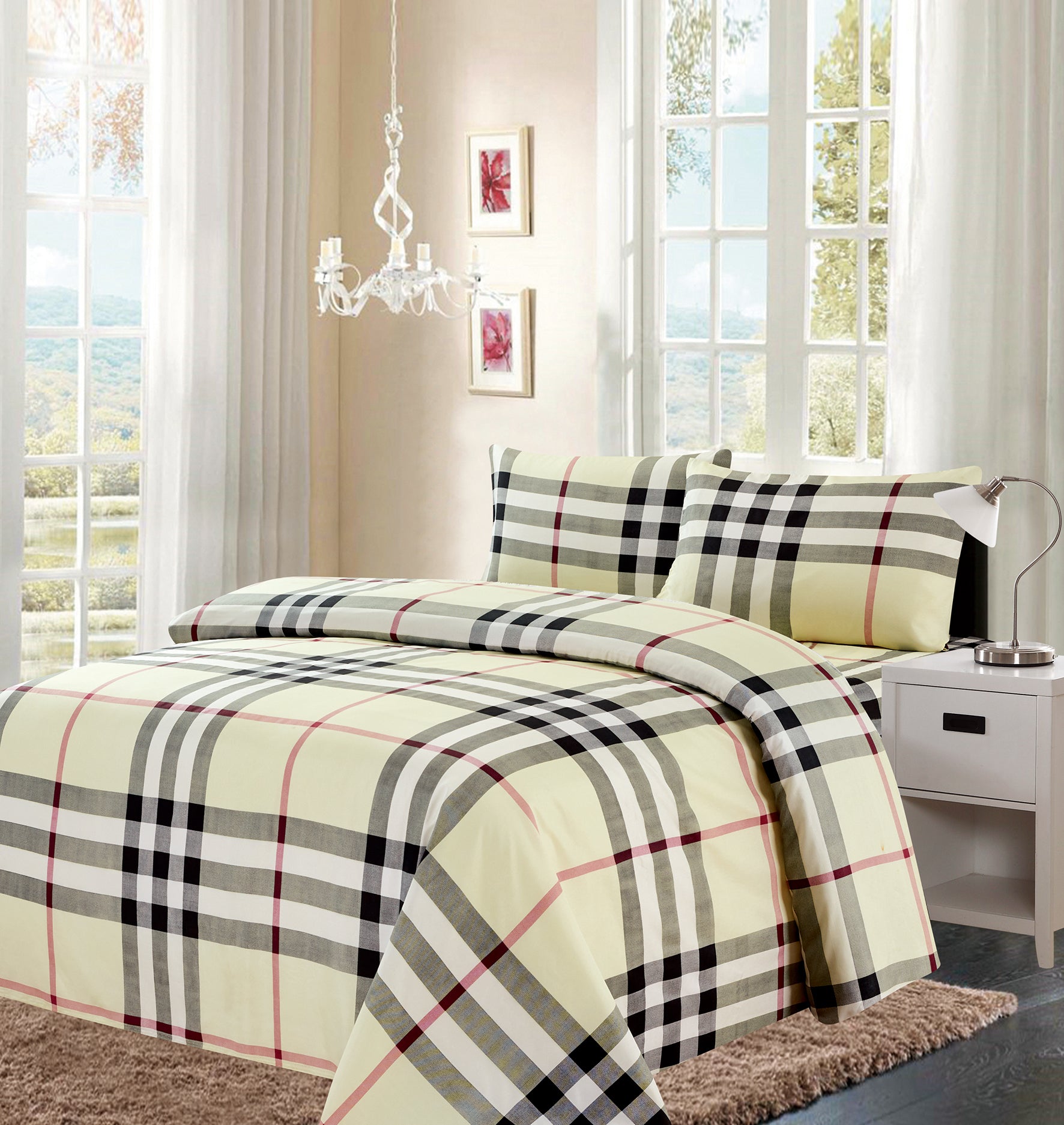 4 Piece Printed Sheet Set - Variation 800-2 Lineup - Glory Home Design