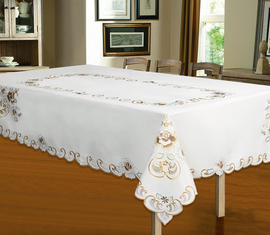 Crystal - Embroidered Tablecloth - Glory Home Design